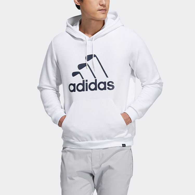 Men's adidas Iron Logo Hoody Golf Alphabet Logo Sports White HA1328