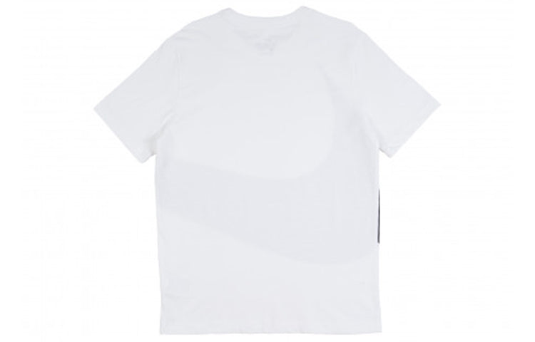 Nike Sportswear Big Swoosh Tee Large Casual Sports Short Sleeve White AR5192-103