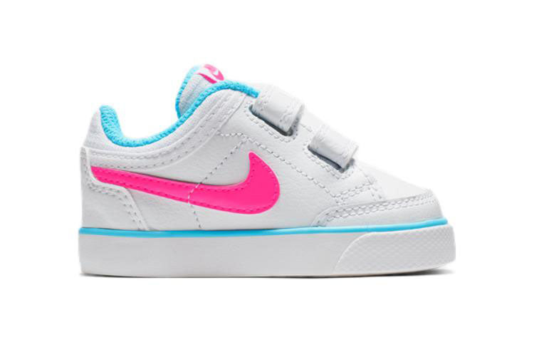 (TD) Nike Capri III LTR Leather 'White Blue Pink' 579953-104