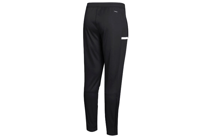 adidas T19 Outdoor Running Casual Sports Knit Long Pants Black DW6862