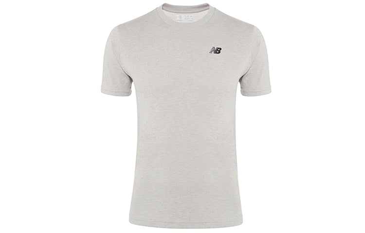 New Balance Men's New Balance Back Alphabet Casual Short Sleeve Gray MT91924-AGM