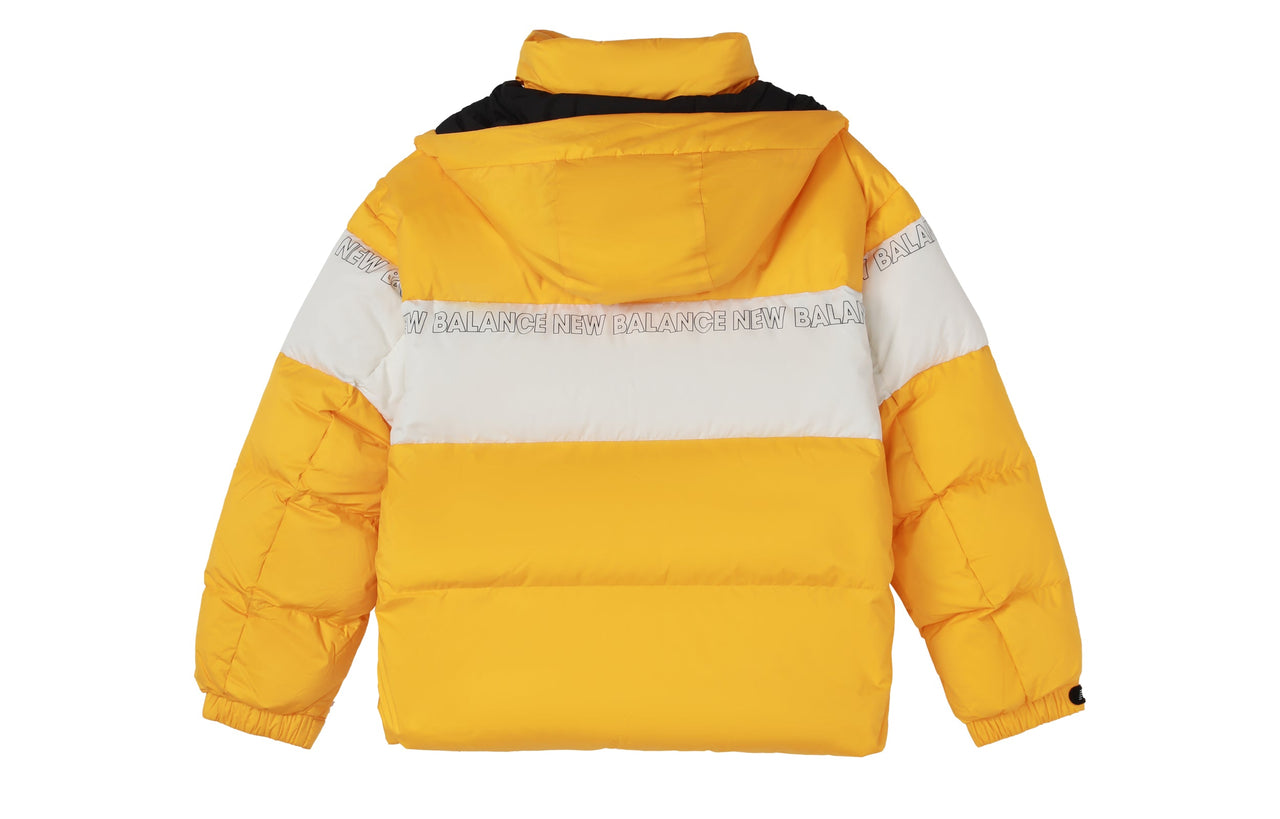 New Balance Colorblock Padded Jacket 'Yellow White' NP943011-MY