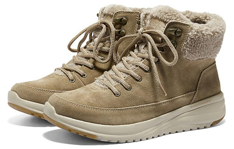 (WMNS) Skechers On-The-Go Stellar Boots 'Tan' 144770-BRN