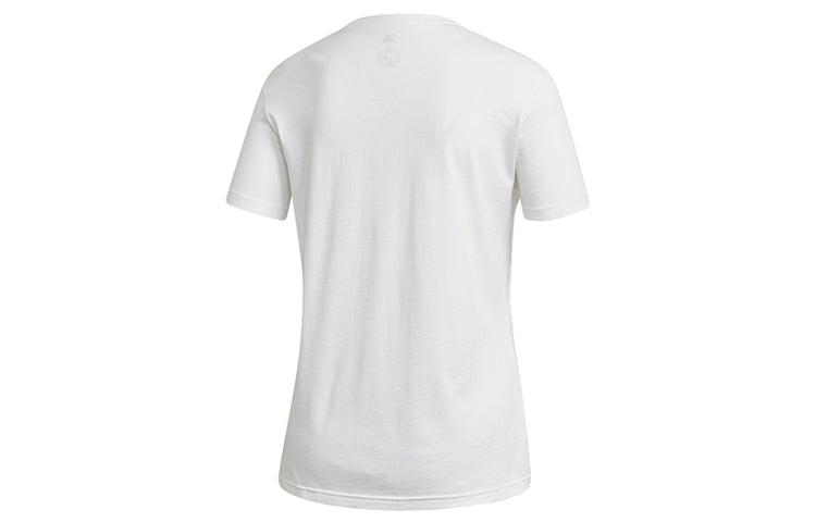 (WMNS) adidas Large Alphabet Logo Short Sleeve White FQ3238