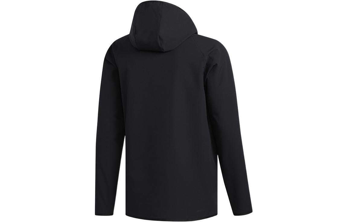 adidas Fl Dwr Cw Hdy Casual hooded track Jacket Black FM1872