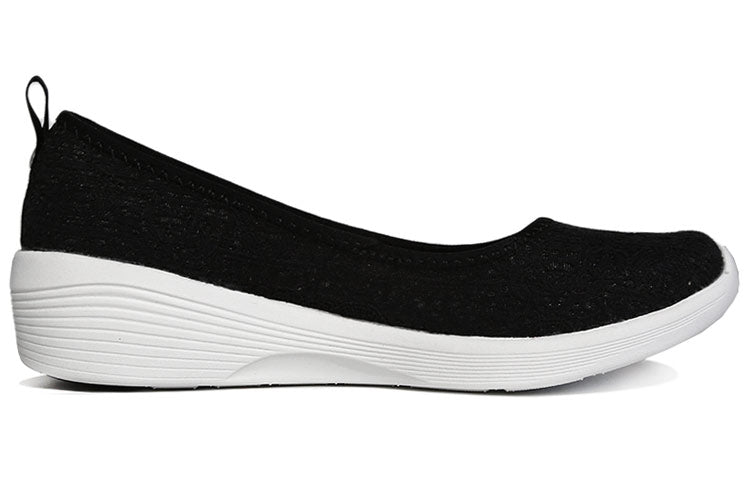 (WMNS) Skechers Sport Active Slip-on Shoes 'Black' 23758-BKW
