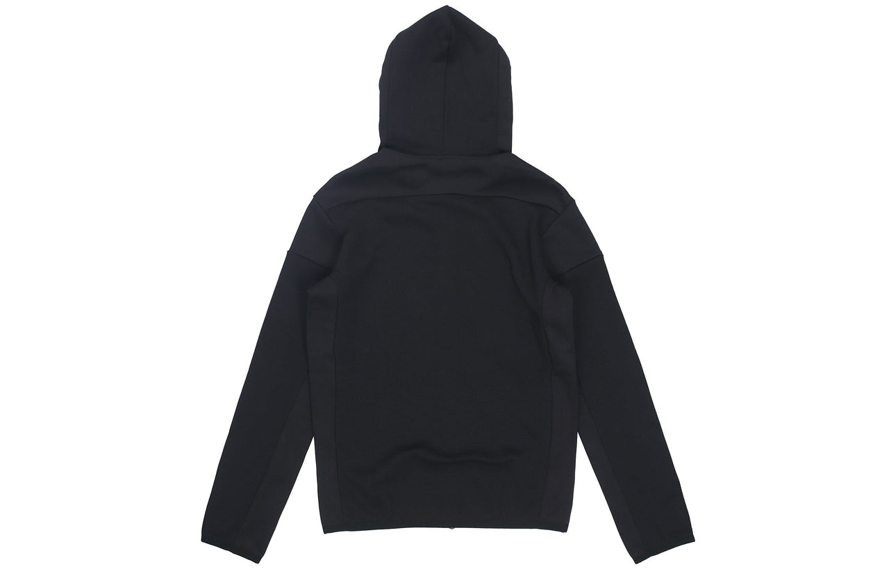 adidas Sports Stylish Zipper Hooded Jacket Black GM6531
