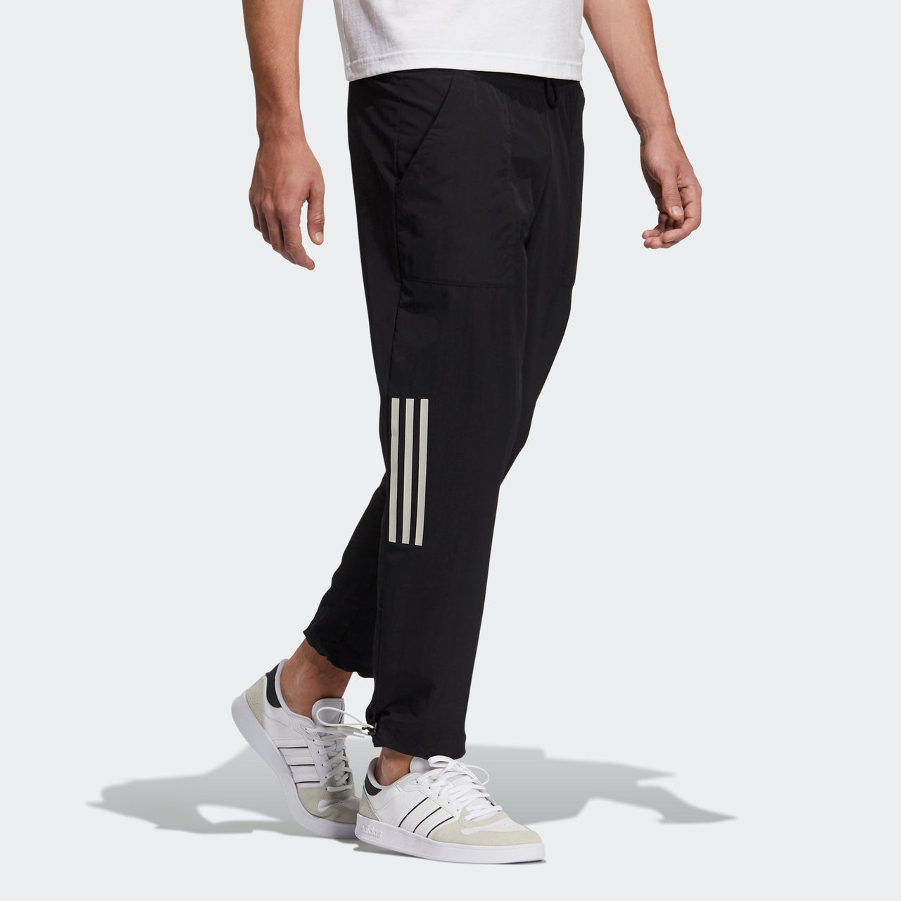 adidas neo M Sw Lw Tp Casual Sports Lacing Breathable Long Pants Black H57450
