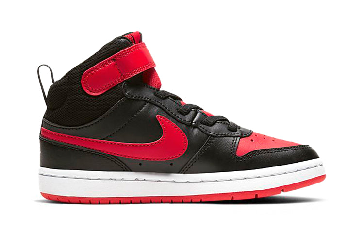 (PS) Nike Court Borough Mid 2Velcro 'Bred' CD7783-003