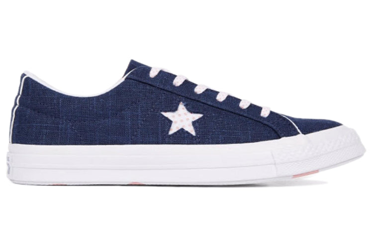 Converse One Star Ox Canvas Shoe Blue/White 160621C