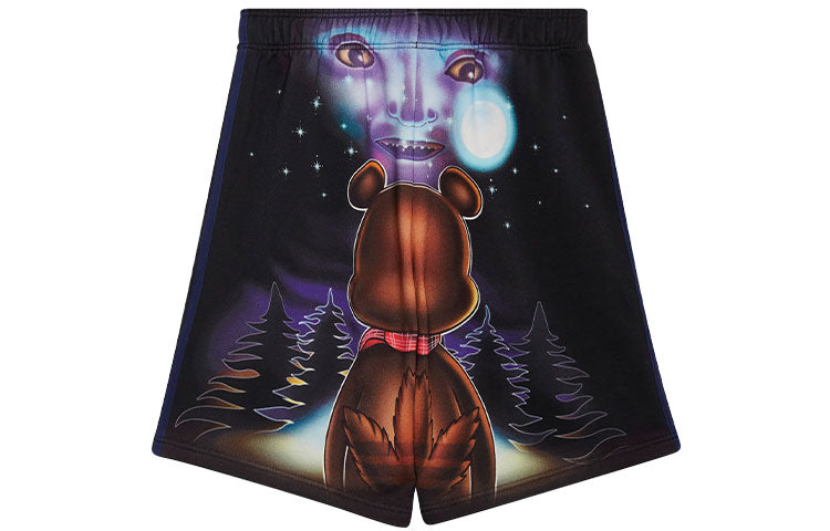 adidas originals x Kerwin Frost Crossover Cartoon Printing Loose Sports Shorts Black HG8777