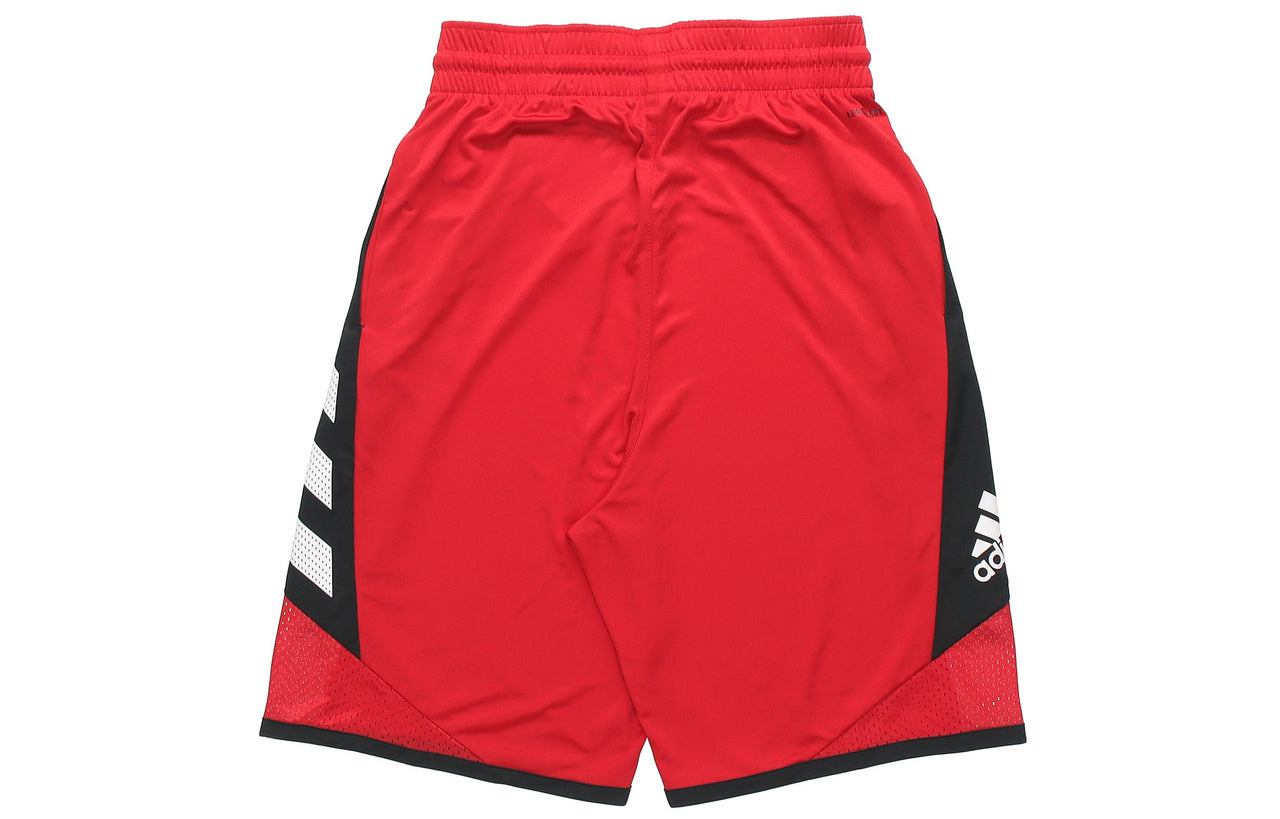 adidas Pro Madness Shr Basketball game Training Breathable Woven Shorts Red FL0928