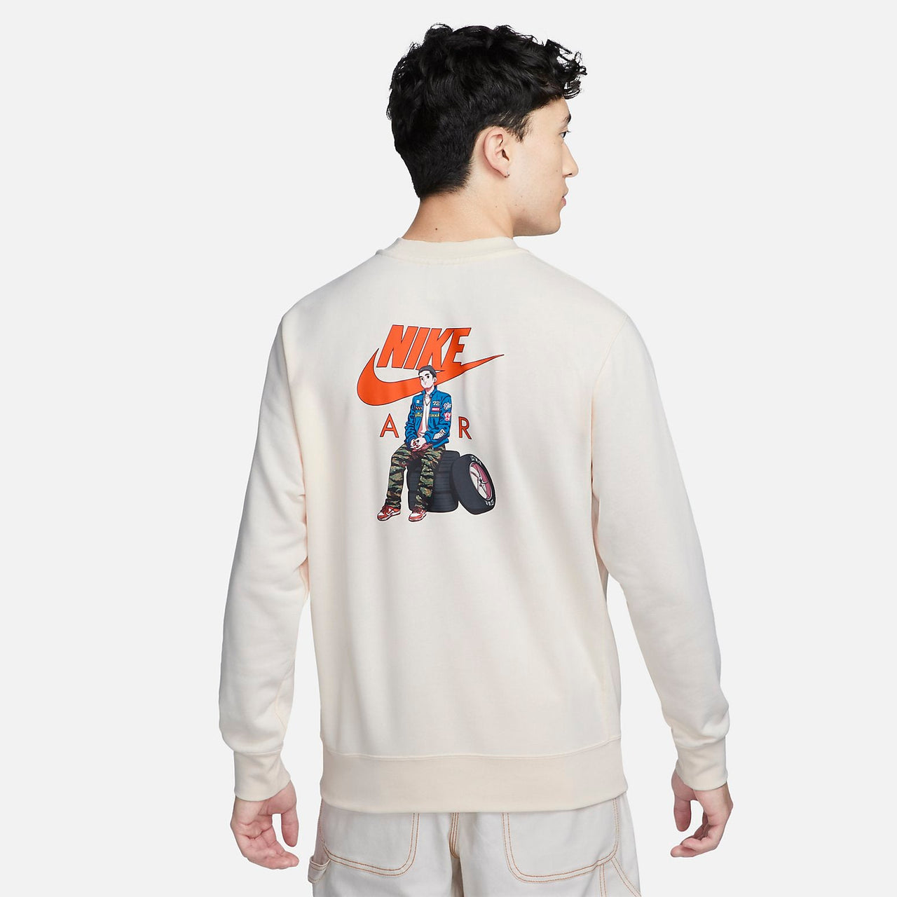 Nike Sportswear French Terry Crewneck Sweatshirt 'Biege' FN8515-110