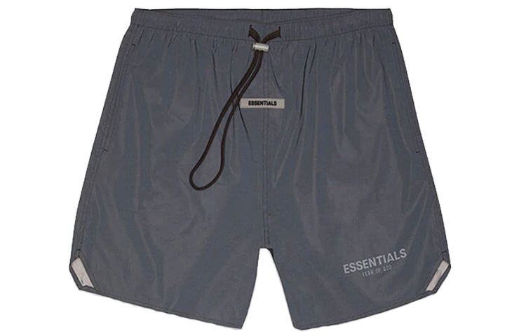 Fear of God Essentials FW20 Reflective Volley Shorts 'Black' 0160250500082001