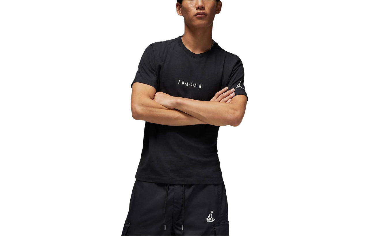 Air Jordan Embossed Air Crew T-Shirt 'Black' DM3183-010
