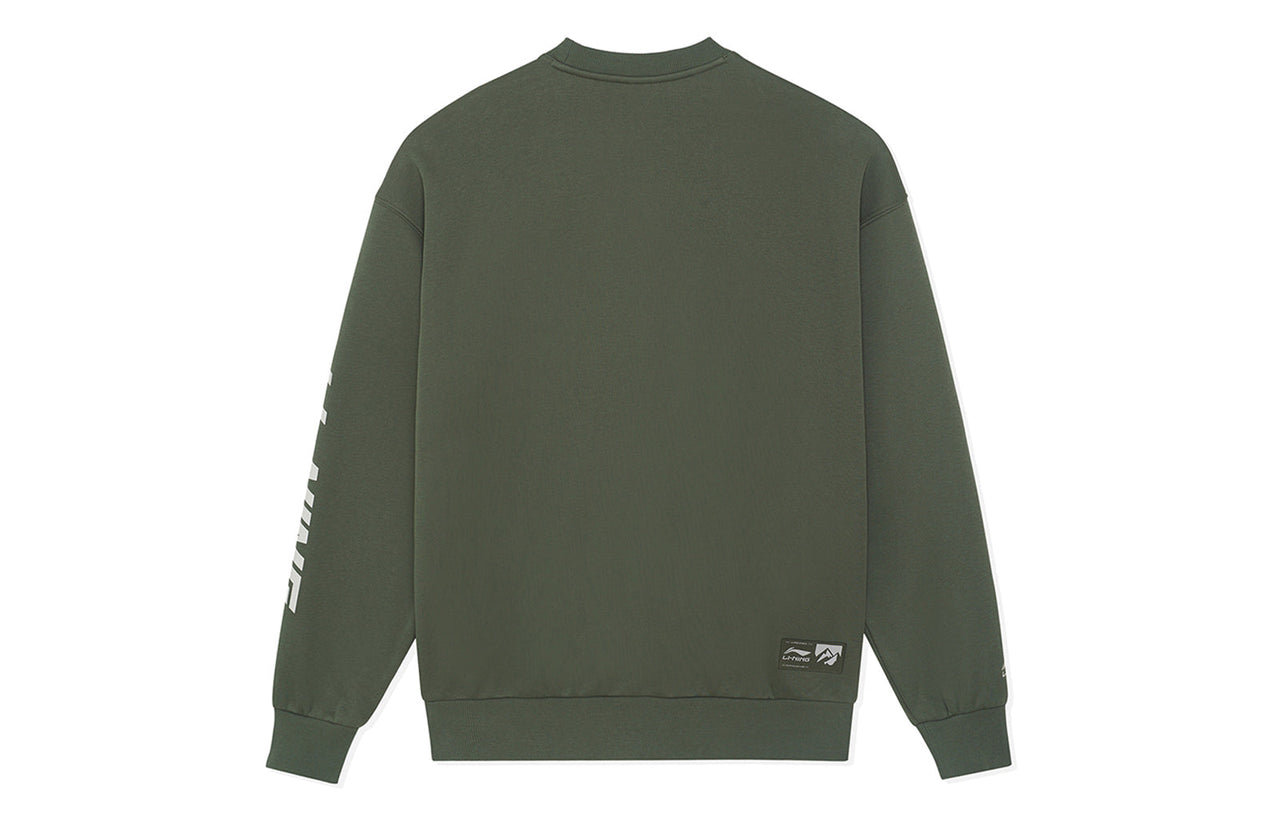 Li-Ning Small Logo Sweatshirt 'Olive Green' AWDSH91-2