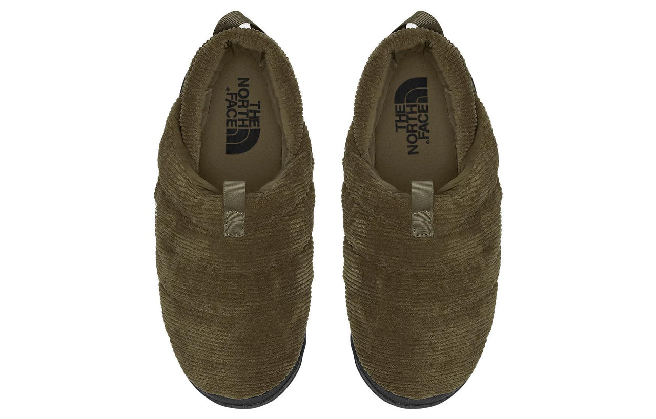 THE NORTH FACE Corduroy Nuptse Mules 'Military Olive' NF0A7W4M-WMB