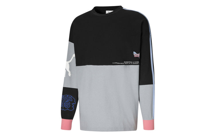 Men's PUMA X KS LS TEE Long Sleeves Black T-Shirt 598464-01