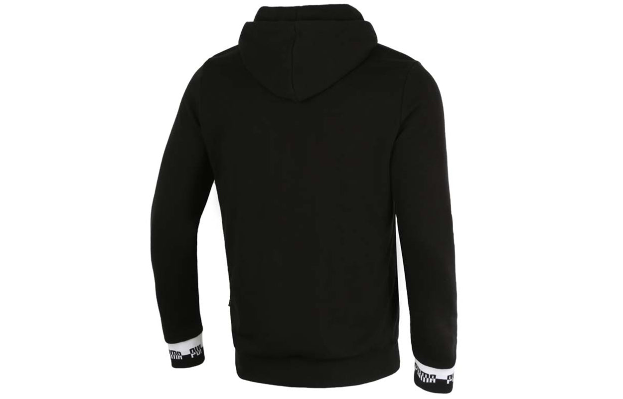 PUMA Amplified Full-Zip Hoodied Jacket 'Black White' 588812-01