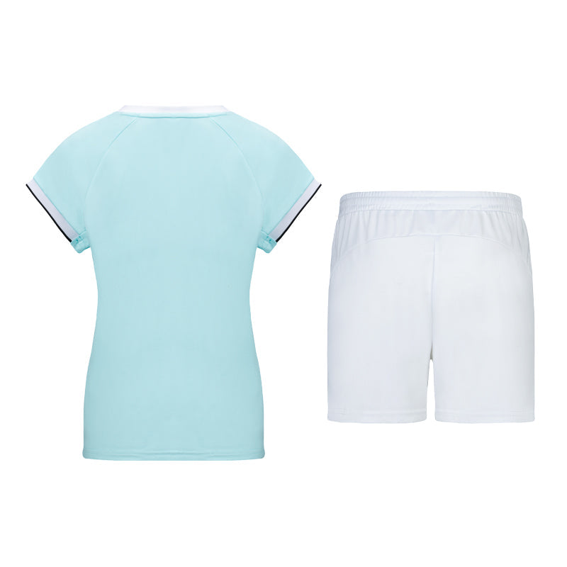 (WMNS) Mizuno Badminton Sport Set 'Teal White' 72CG42Z1