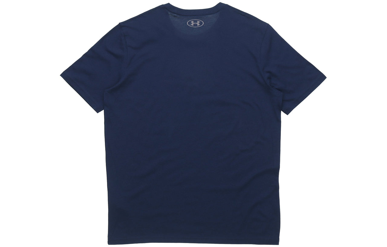 Men's Under Armour Sportstyle Training Sports Short Sleeve Blue 1329590-408