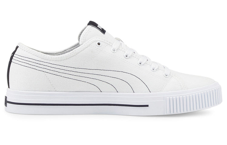PUMA Ever Cv Casual Skateboarding Shoes Unisex White Black 383865-04