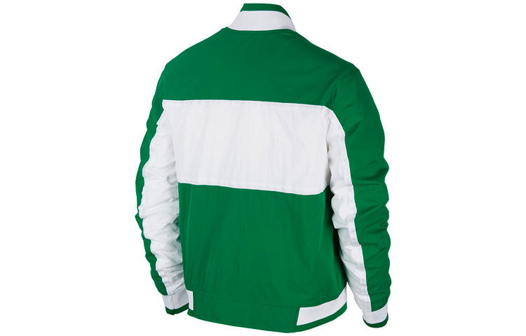 Nike NBA Boston Celtics Basketball Colorblock Sports Cardigan Jacket Green AQ8128-312