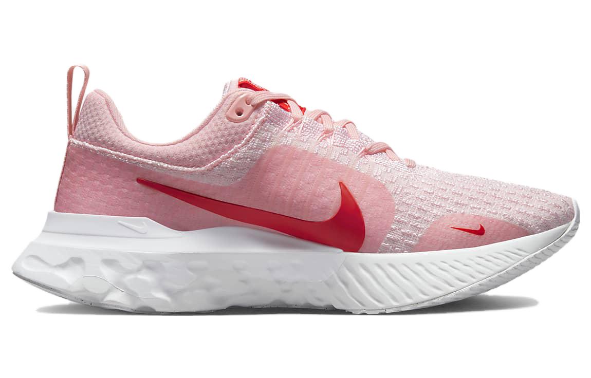 (WMNS) Nike React Infinity Run Flyknit 3 Premium 'Medium Soft Pink Light Crimson' DZ3016-600