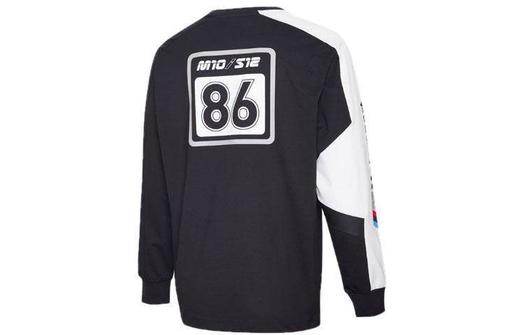 PUMA x BMW Crossover Racing Series Casual Sports Pullover Round Neck Black 596081-01