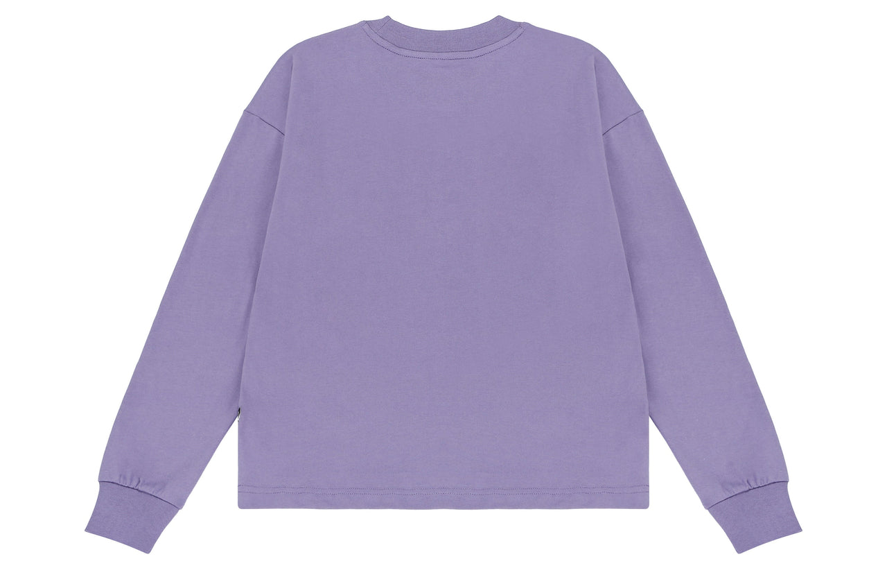 (WMNS) New Balance Logo Long Sleeve Sweatshirt 'Light Purple' WT23558-MCY