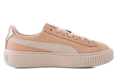 (WMNS) PUMA Basket Platform Up 'Natural Vachetta' 364934-01