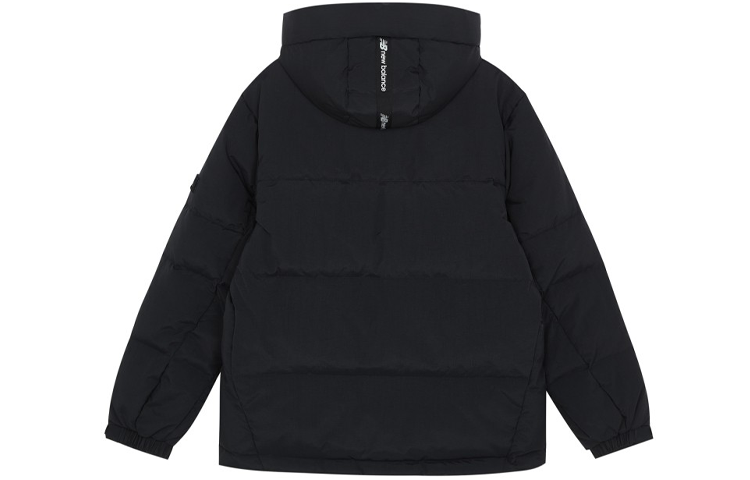 New Balance Warm Hooded Down Jacket 'Black' AMJ14323-BK