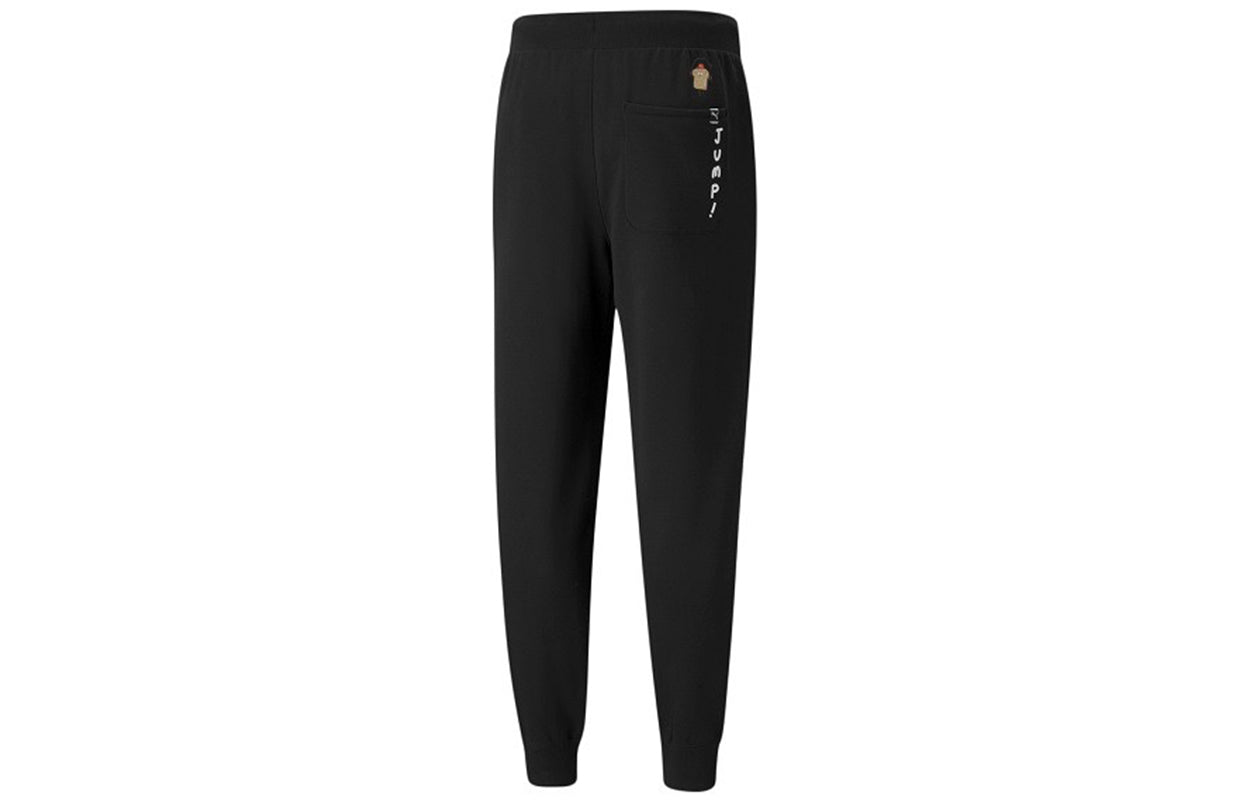 PUMA Logo Club Sweatpants 'Black' 533202-01
