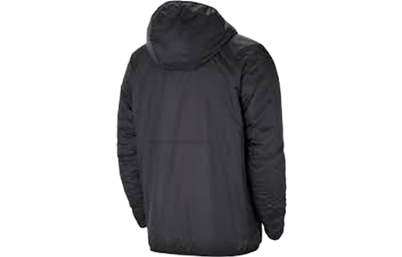 Nike Solid Color Hooded Long Sleeves Jacket Black CW6768-010