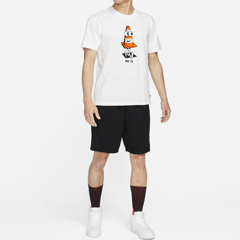 Nike SB Funny Cartoon Printing Sports Round Neck Short Sleeve White DJ1225-100