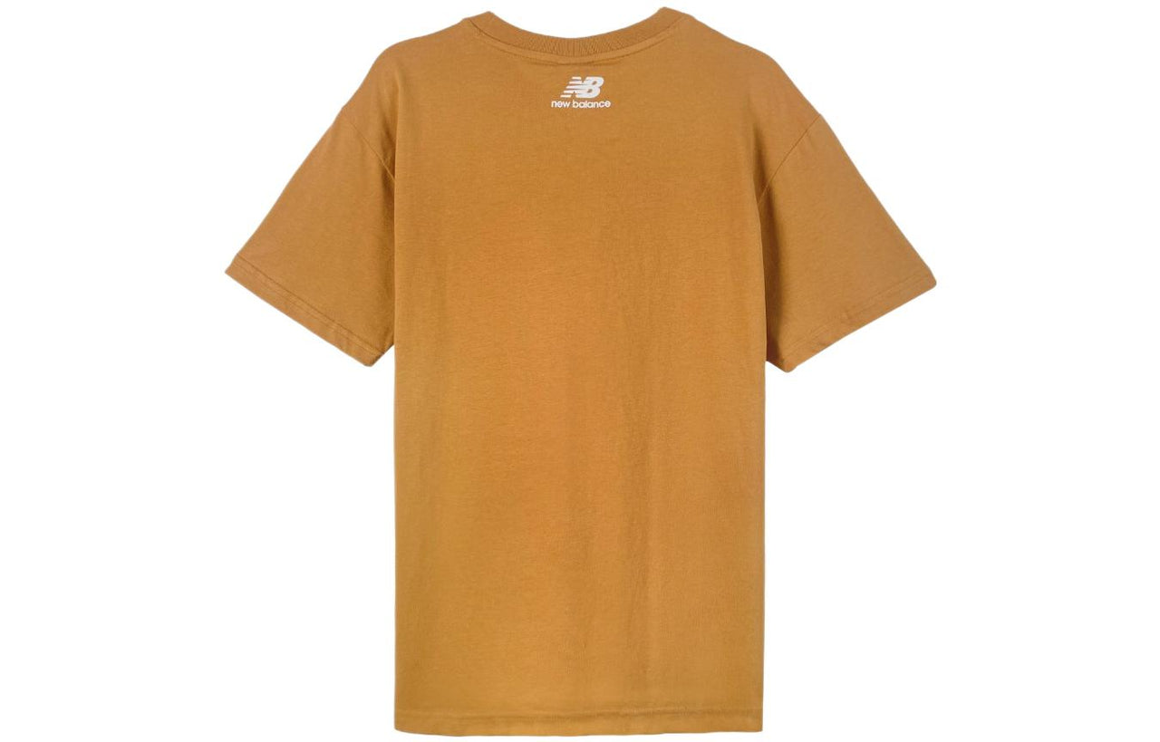 New Balance Boston Print Tee 'Orange White' AMT23308-RIL