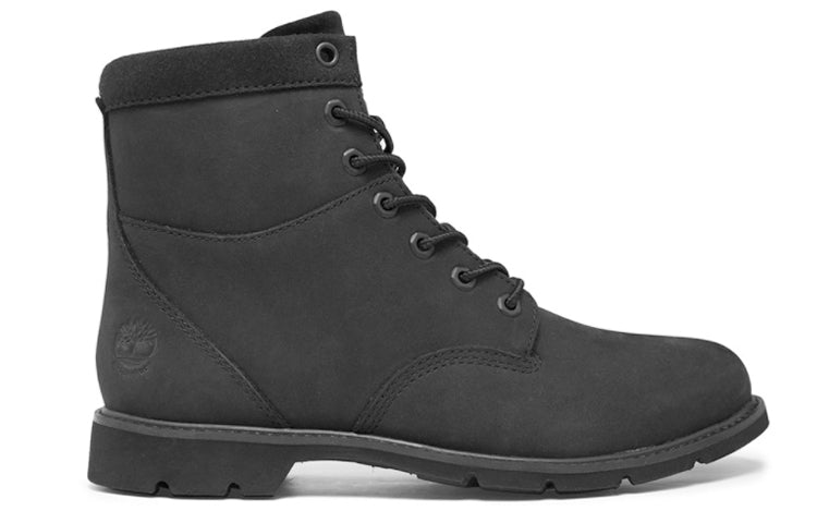 (WMNS) Timberland Campton Waterproof 6 Inch Wide-Fit Boot 'Black Nubuck' A2D7GW