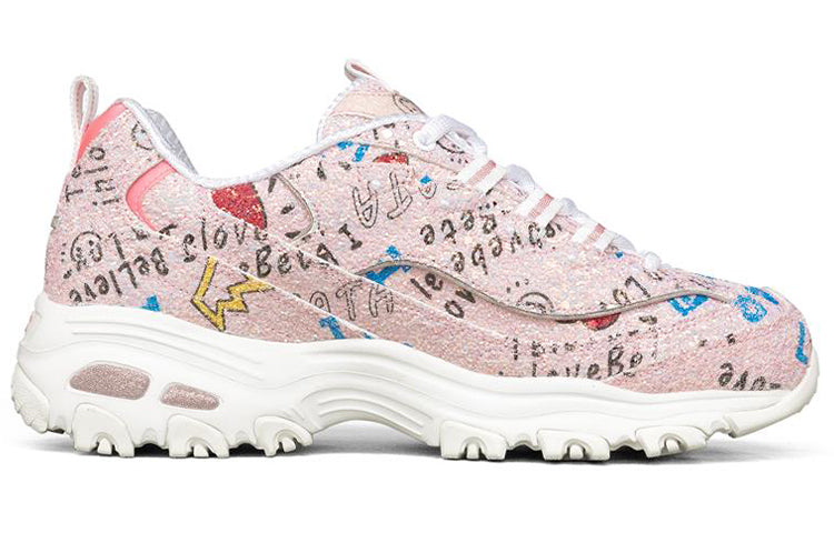 (WMNS) Skechers D'Lites 1.0 Low-Top Running Shoes Pink 149252-PKMT