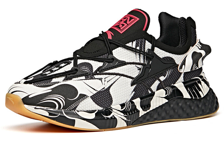 ANTA x Li Bai-themed Chinese Style Running Shoes 'Black White Red' 912035588-1