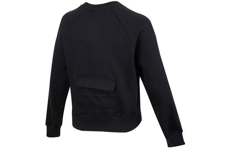 (WMNS) Nike Sportswear Swoosh French Terry Crew Sweatshirt 'Black' DN4835-010