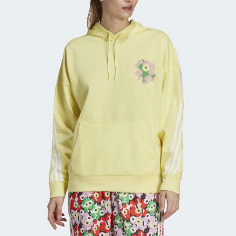 (WMNS) adidas X Marimekko Hoodie 'Yellow' HC4186