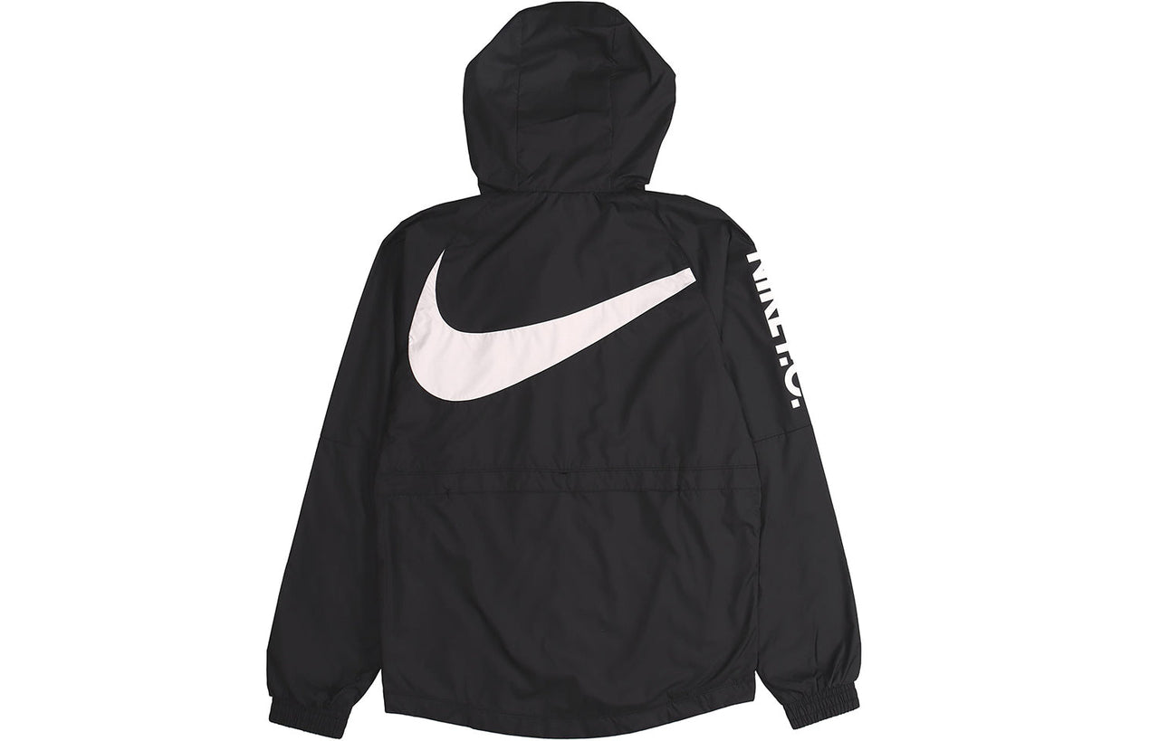 Nike Men's Football FC Zipper Hooded Windproof Sports Jacket Black CD6771-010