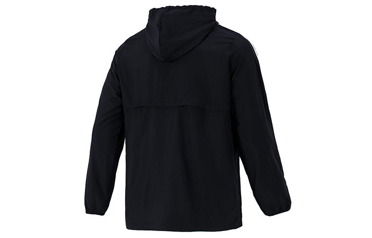 Men's adidas 3s Wb Training Sports Hooded Logo Jacket Autumn Black GV5256
