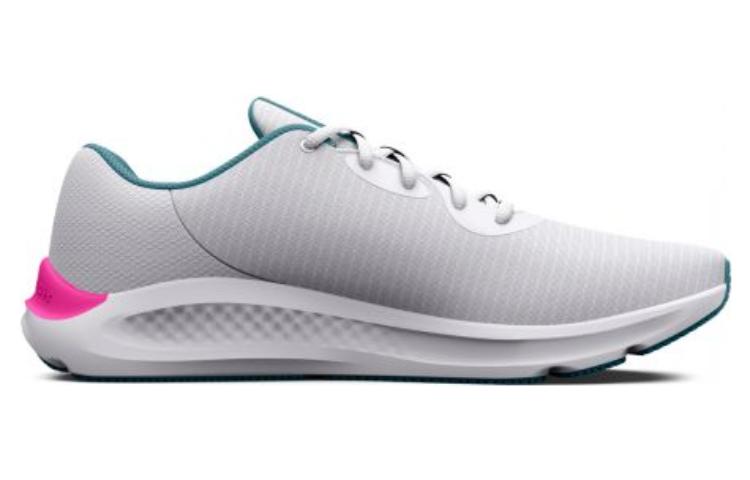 (WMNS) Under Armour Charged Pursuit 3 Tech 'White Pink Aqua' 3025430-102