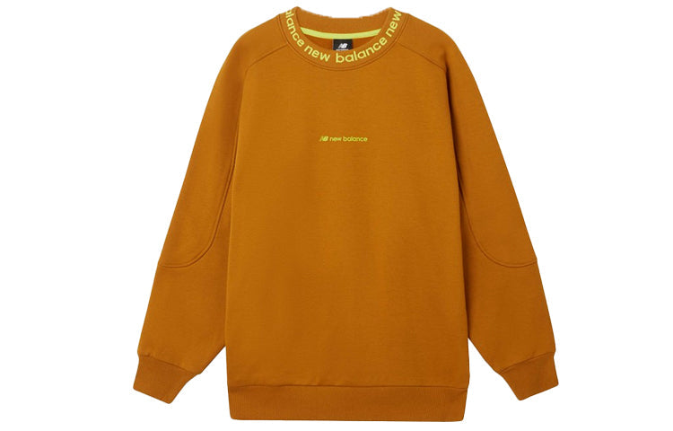 New Balance Graphic Print Sweatshirt 'Orange Yellow' AMT04365-PKN