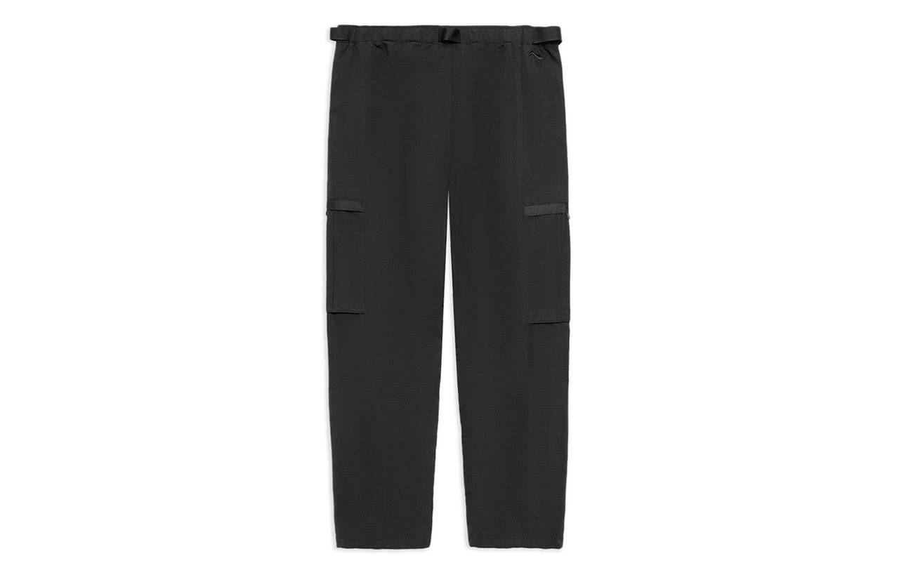 Li-Ning Label Logo Cargo Pants 'Black' AKXS805-2