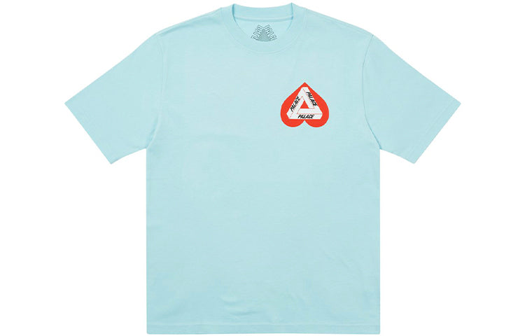 PALACE Heart Shape Tri-FERg Pattern Short Sleeve Unisex Light Blue P20TS109