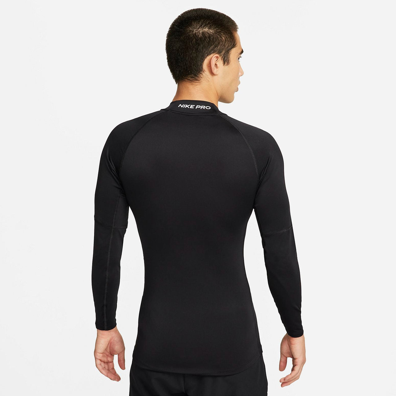 Nike Pro Dri-FIT Fitness Mock-Neck Long T-Shirt 'Black' FB7909-010