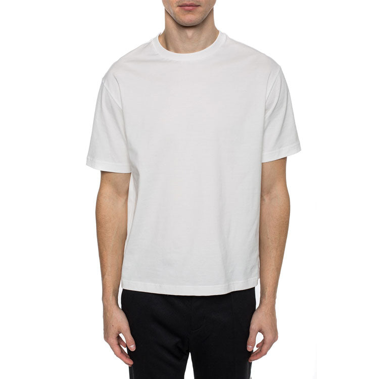 Men's Y-3 Stripe Alphabet Short Sleeve White T-Shirt DY7218