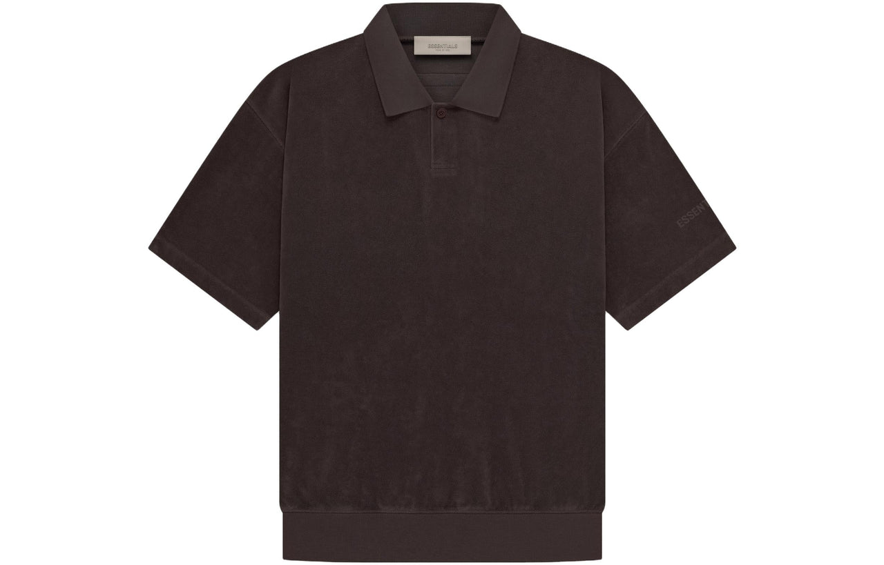 Fear of God Essentials SS23 Terry Polo Shirt 'Plum' FOG-SS23-341